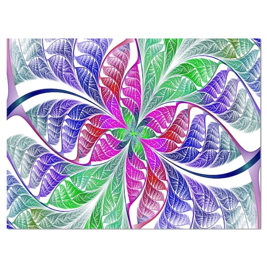 Designart - Flower like Fractal Stained Glass
